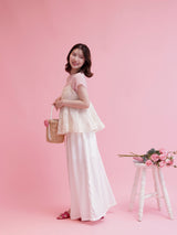 Side Flower Lace Pants