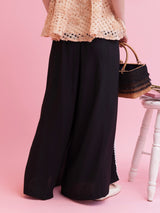 Side Flower Lace Pants