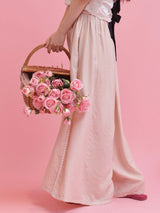 Side Flower Lace Pants