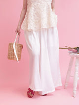 Side Flower Lace Pants