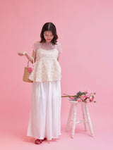 Side Flower Lace Pants