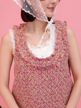 Pink Tweed Dress
