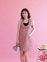 Pink Tweed Dress