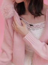 Fur Knit Hoodie