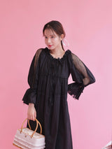 Lace Volume Long Dress