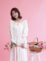 Lace Volume Long Dress