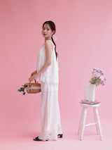 Embroidery Cotton Set Pants