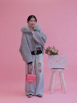 【PRE ORDER】Wool 100% Fur Short Jumper