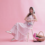 Rosy Tiered Dress