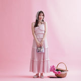 Rosy Tiered Dress