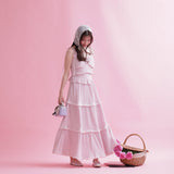 Rosy Tiered Dress