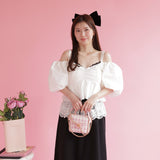 Crop Puff Blouse