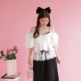 Crop Puff Blouse