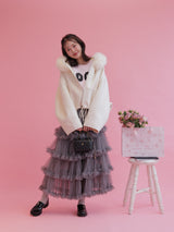 【PRE ORDER】Wool 100% Fur Short Jumper