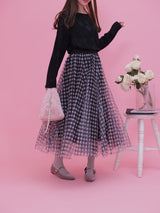 Gingham Tulle Skirt