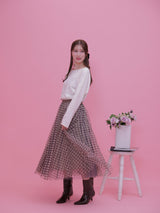 Gingham Tulle Skirt