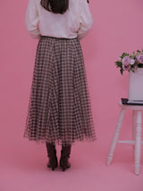 Gingham Tulle Skirt