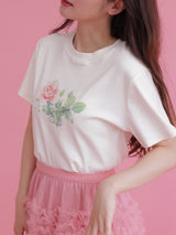 Rosy Print Tee