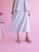 Lavender Ribbon Set Skirt