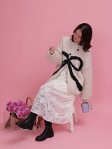 Ribbon Knit Cardigan