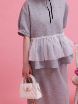 Frill Peplum Set