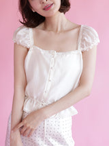 Swan Puff Blouse