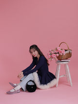 Tulle Peplum Cardigan