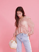 Sheer Lacy Blouse