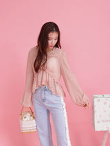 Sheer Lacy Blouse