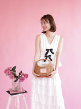 Bicolor Ribbon Blouse