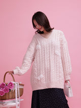Over Sized Flower Knit