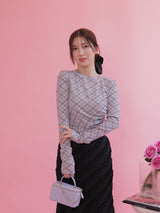 Marshmallow Check Tops