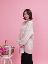 Over Sized Flower Knit