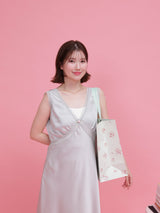 Rosy Satin Dress