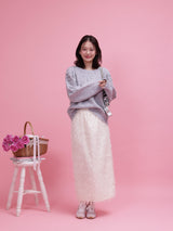 Feather Pencil Skirt