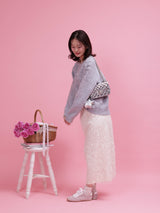 Feather Pencil Skirt