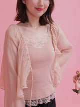 Sheer Blouse Set