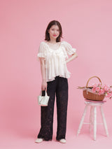 Chiffon Frill Blouse