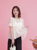 Chiffon Frill Blouse