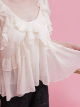 Chiffon Frill Blouse