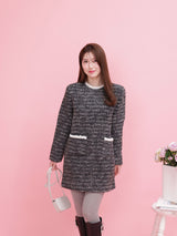 Crystal Tweed Dress