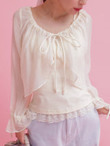 Sheer Blouse Set