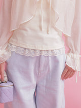 Sheer Blouse Set