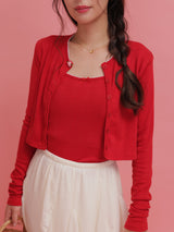 Rose Cherry Knit Set