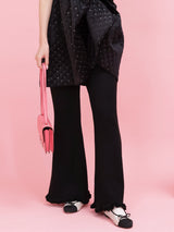 Basic Frill Knit Pants