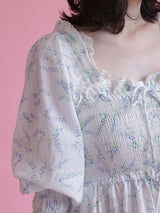 Floral Puff Dress