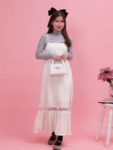 Frill Velour Cami Dress