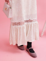 Frill Velour Cami Dress