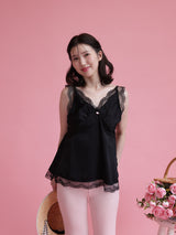 Rose Satin Blouse