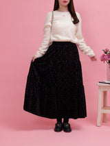 Floral Velour Skirt